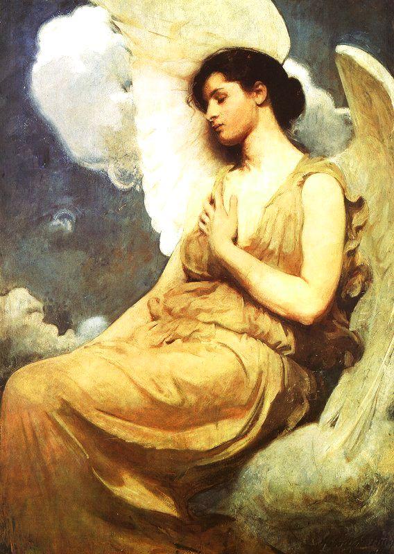 Abbot H Thayer Winged Figure oil painting image